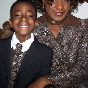 Adult jacket to match child tie and vest